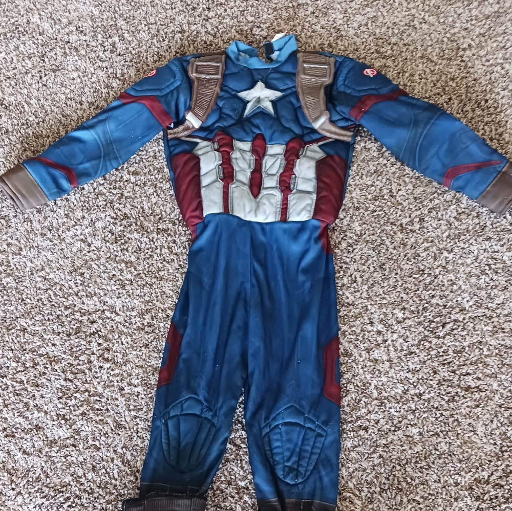 Civil War Captain America Muscle Avengers costume size small